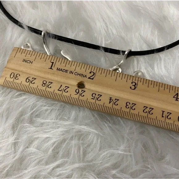 Hagit Gorali modernist splash sterling silver necklace choker jewelry - Picture 4 of 7